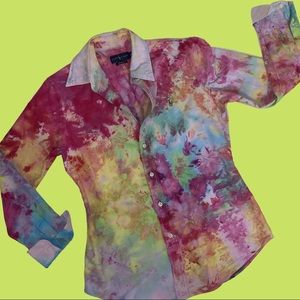 💖🌈 Tie Dye Polo Ralph Lauren Button Up 💖🌈